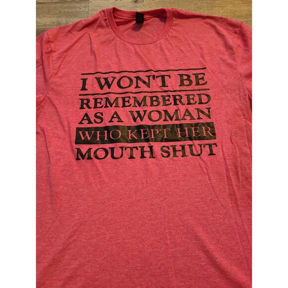 Gildan large women's pink printed tee - Picture 2 of 7